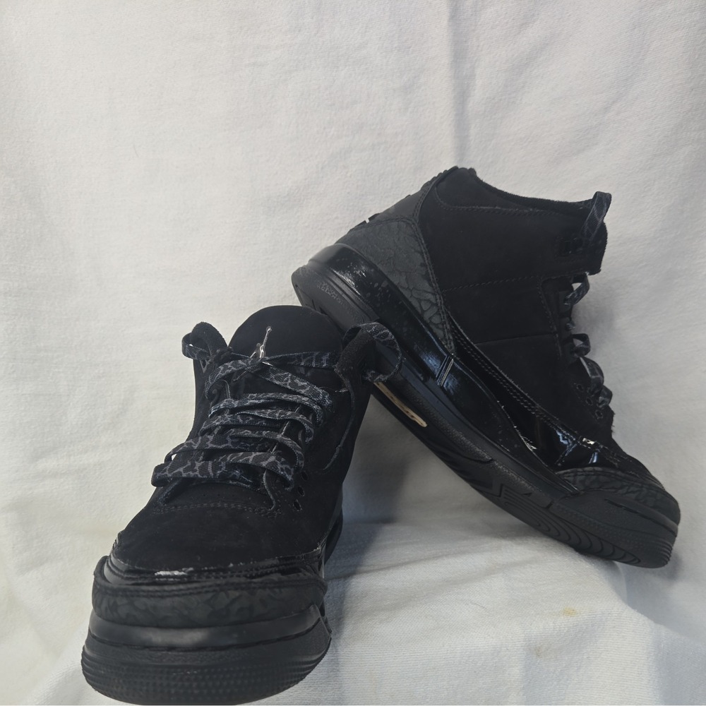 Size 6.5 - Air Jordan 3 Retro 2025 Black Cat Youth Boys Back To School Sneakers